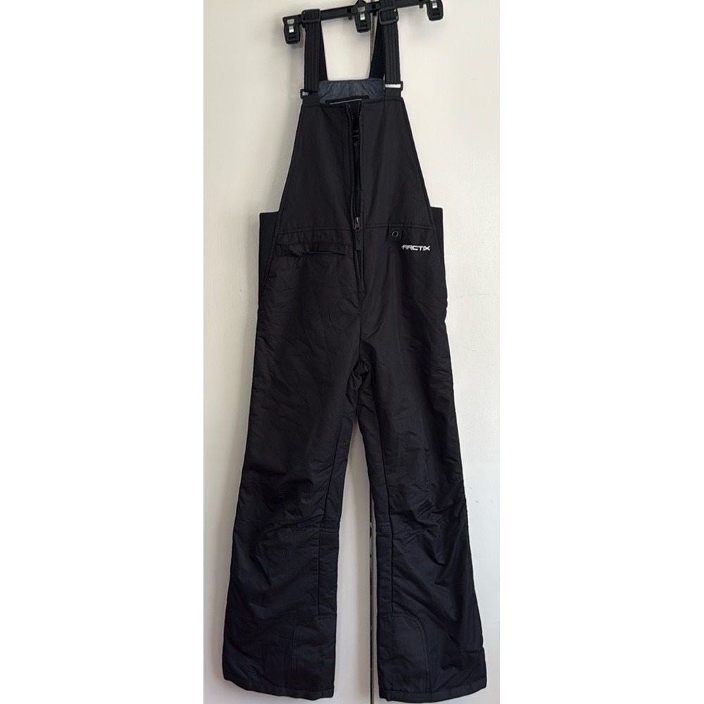 ARCTIX Youth Snow Ski Bib Overalls Pants Black Insulated Warm Waterproof Size L